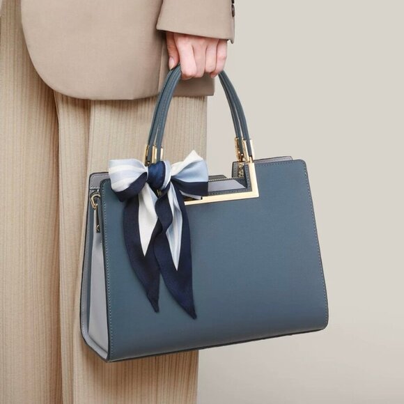 Handbags - Dark blue simple fashion bag